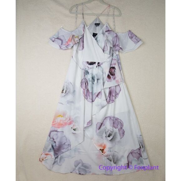 New! City Chic Sweet Bella‎ Maxi Dress - ivory, women's plus size 16 - Picture 3 of 16